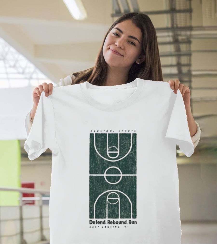 Barstool Sports Defend Rebound Run East Lansing Court T-Shirt