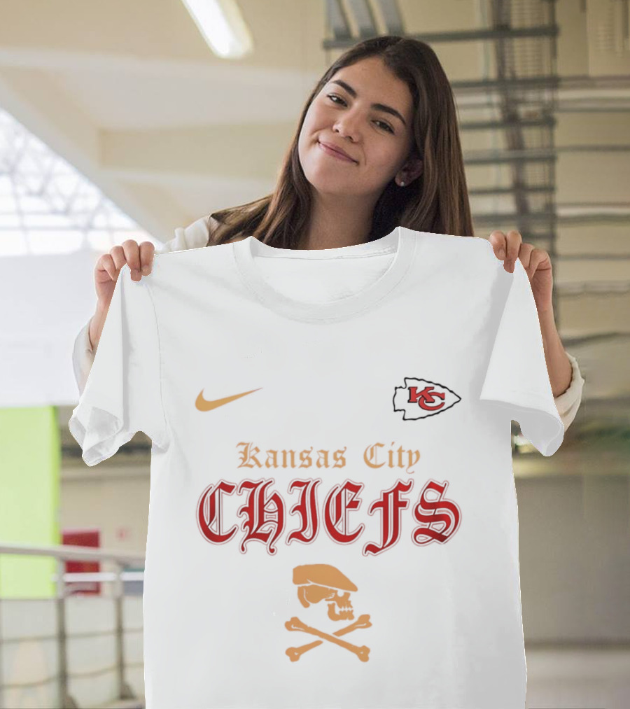 Kansas City Chiefs Go Chiefs Skull Dropkick Murphys Nike X KC T-Shirt