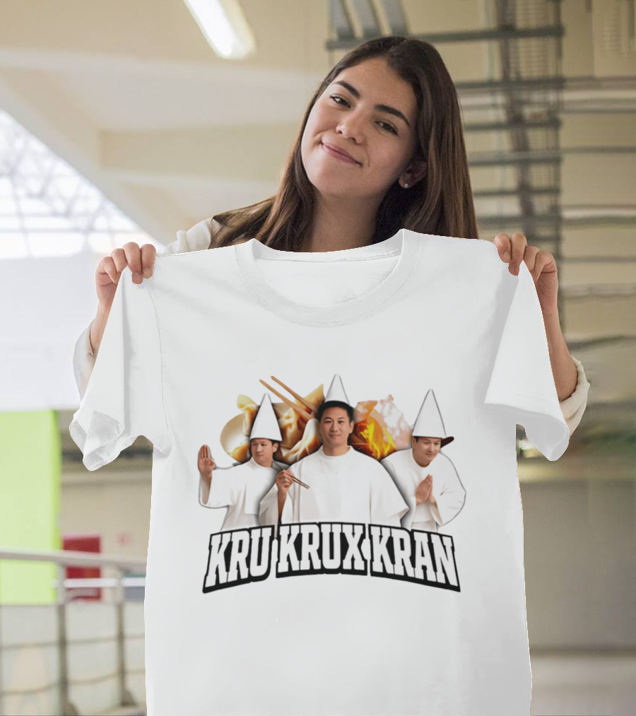 Kru Krux Kran Meme With Three Chefs And Dumplings T-Shirt