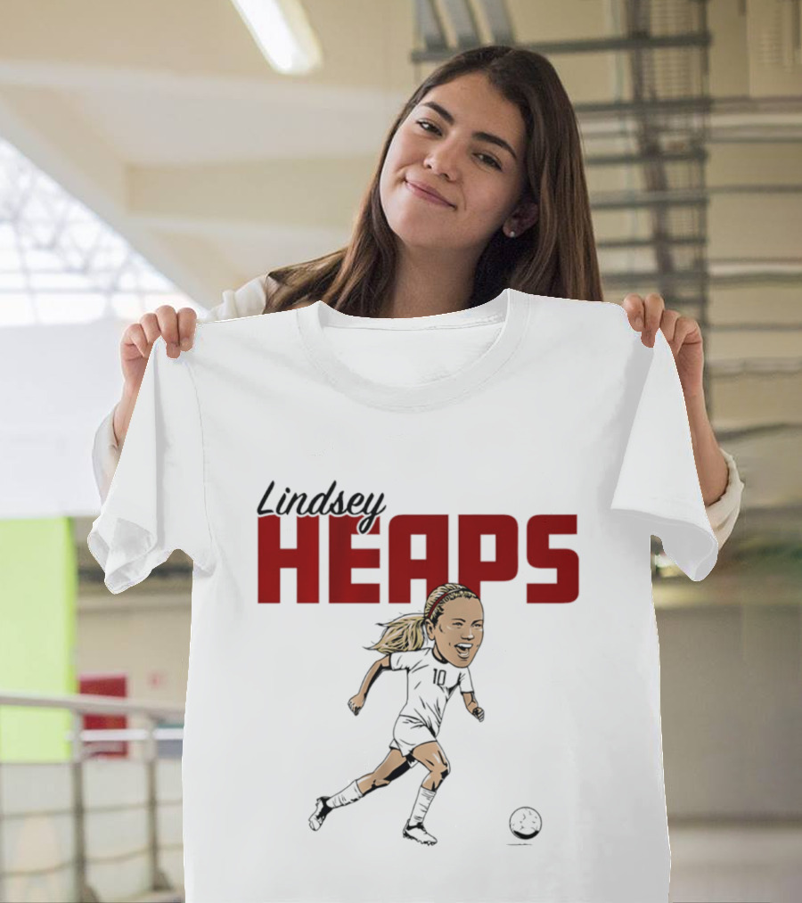Lindsey Heaps Soccer Caricature USA Player T-Shirt
