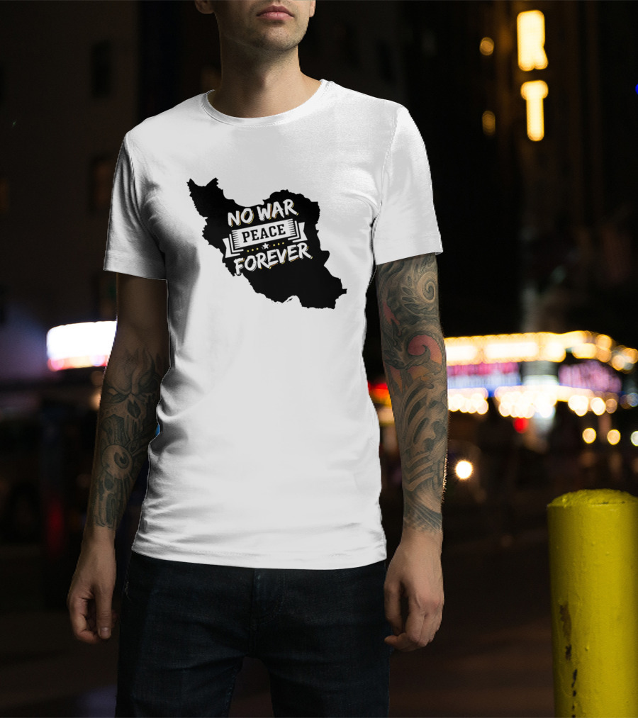 No War Peace Forever Map T-Shirt