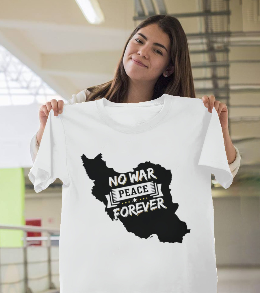 No War Peace Forever Map T-Shirt