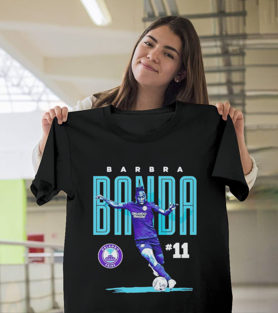 Barbra Banda Orlando Pride #11 Bitmap Player Soccer T-Shirt