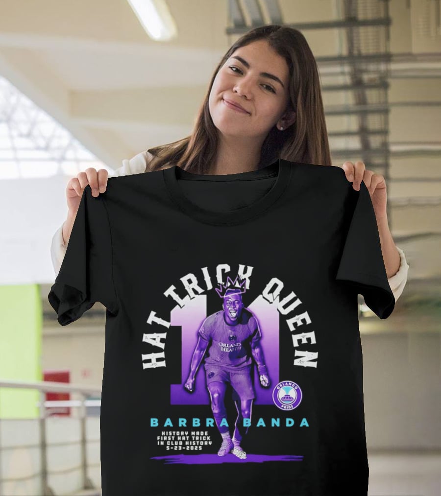 Barbra Banda Orlando Pride Hat Trick Queen Historic Goals Record Breaker 8 25 2023 T-Shirt