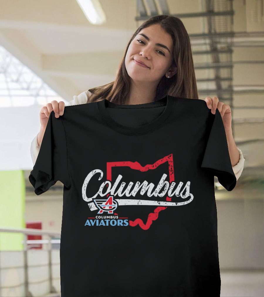 Columbus Aviators Ohio State Map '26 T-Shirt