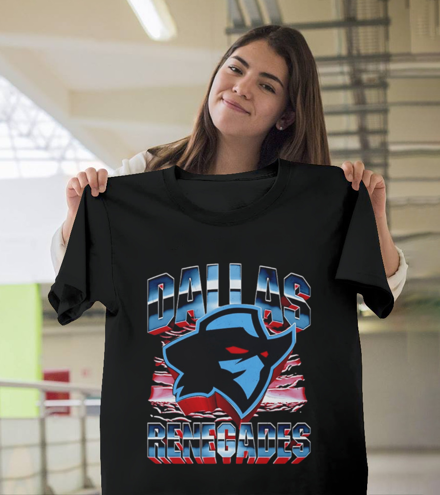 Dallas Renegades UFL Team Emblem Rugged T-Shirt
