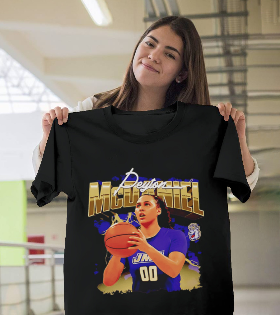 Peyton McDaniel JMU Basketball Player 00 NCAA James Madison Dukes T-Shirt