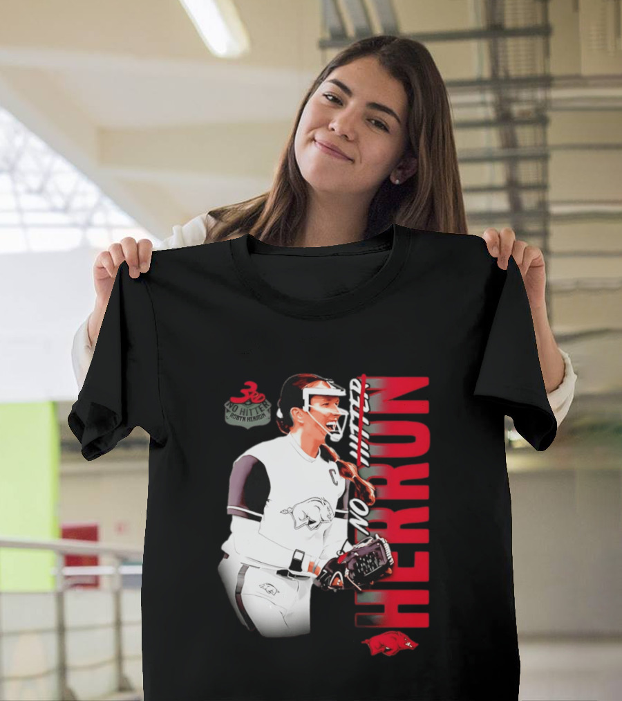 Robyn Herron Arkansas Razorbacks No Hitter No Hitz Herron T-Shirt
