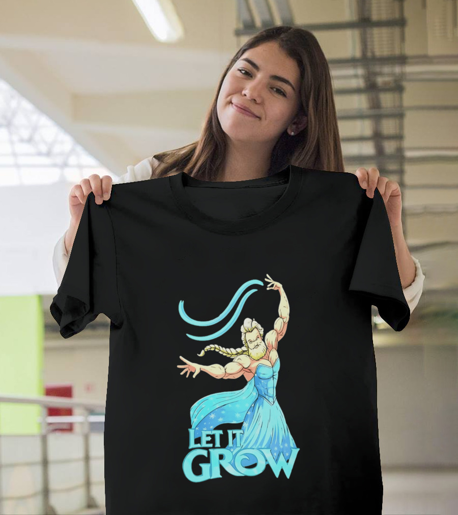 Let It Grow Frozen Elsa Muscular T-Shirt