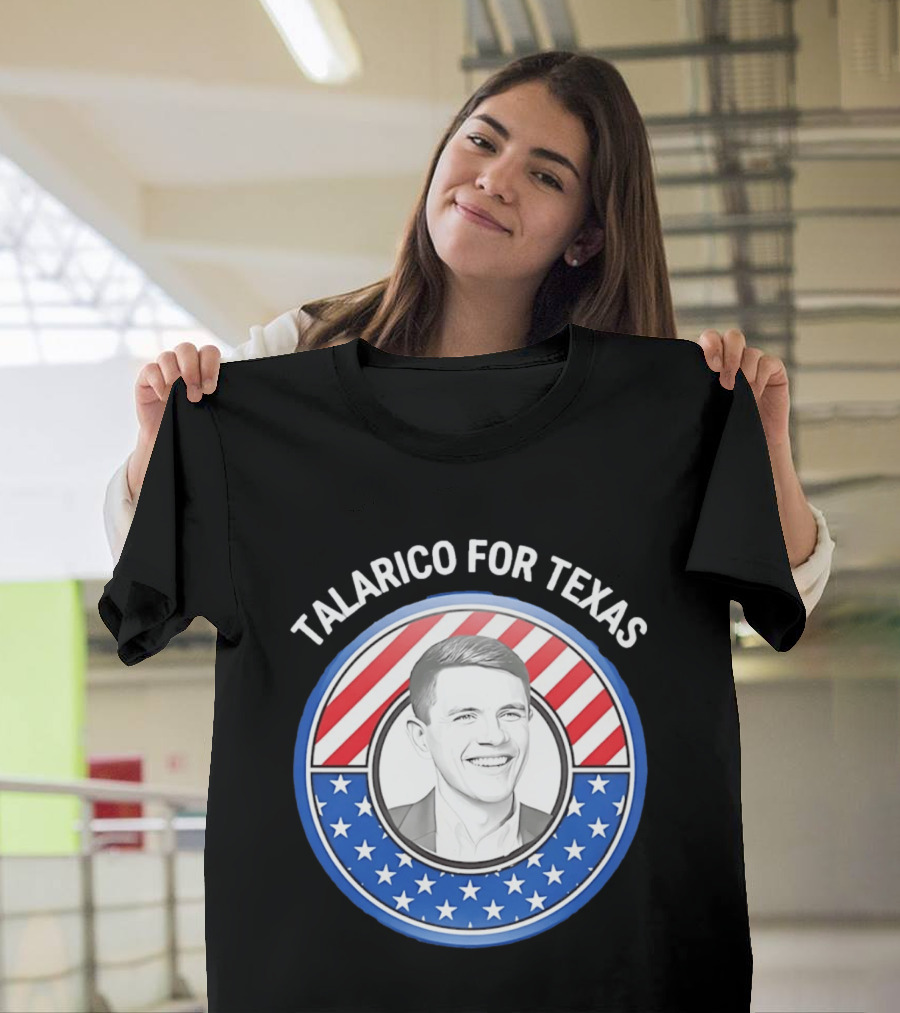 Talarico For Texas US Senator James Talarico '26 Stars Stripes Campaign T-Shirt