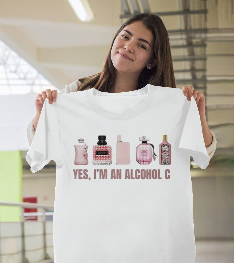 Yes I'm An Alcoholic Perfume Bottles Parody For Women T-Shirt