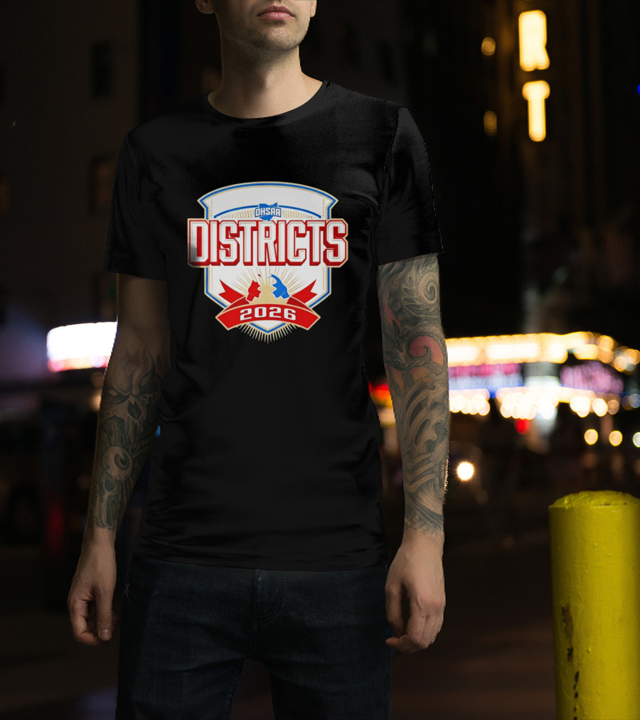 OHSAA 2026 Boys Wrestling Districts T-Shirt