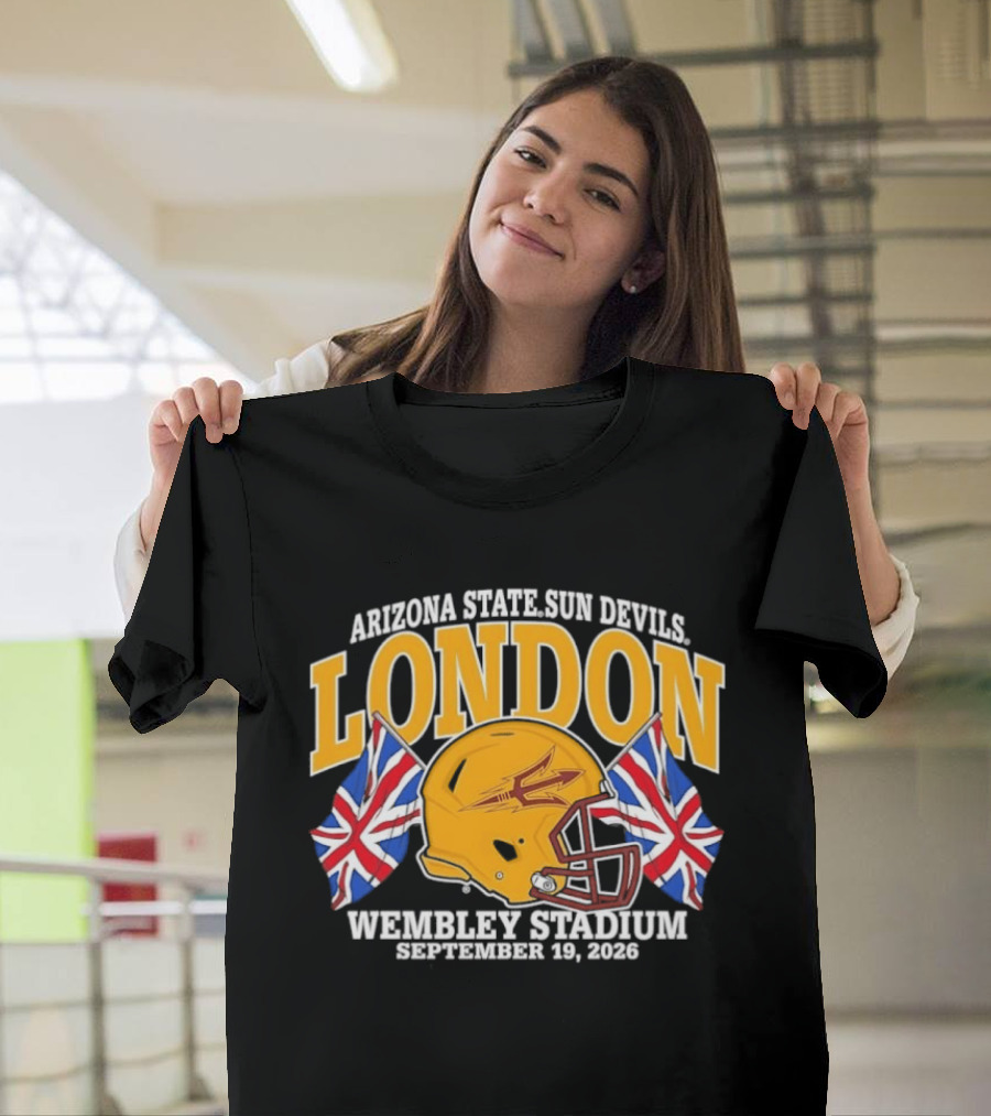 Arizona State Sun Devils London Wembley Stadium September 19 2026 T-Shirt