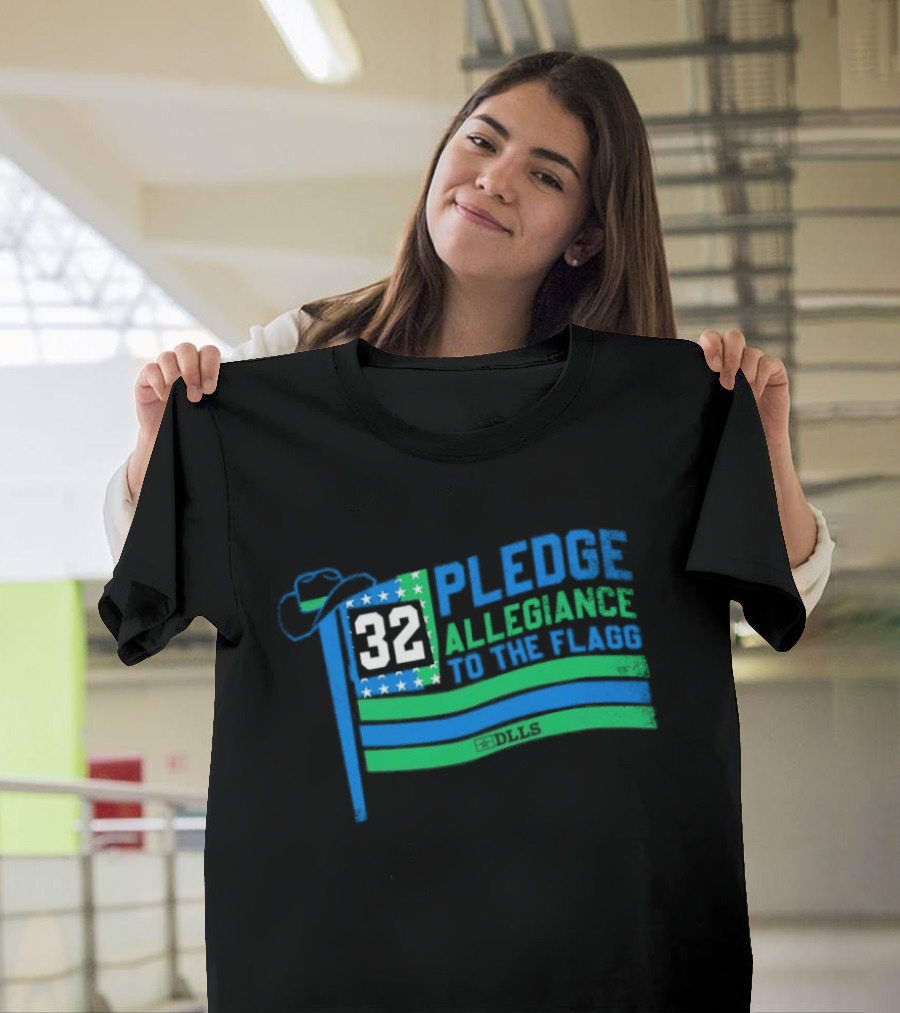 Dallas Mavericks Basketball Number 32 Pledge Allegiance To The Flag DLLS T-Shirt