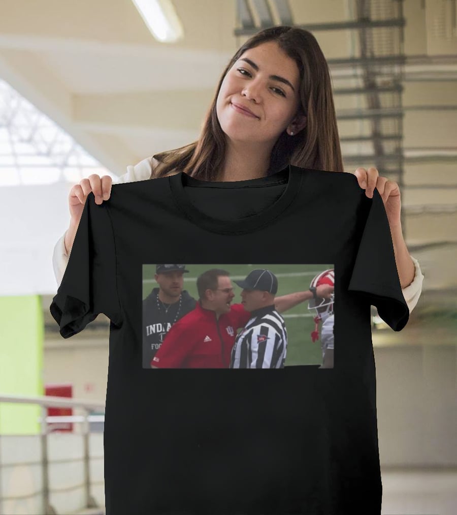 Curt Cignetti Indiana Football Referee Confrontation T-Shirt
