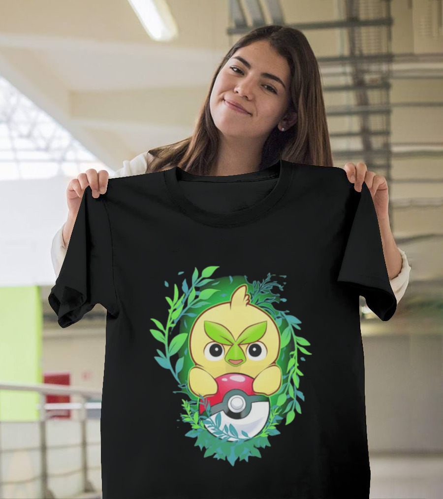 Pokémon Browt Grass Chicken Pokeball Forest T-Shirt