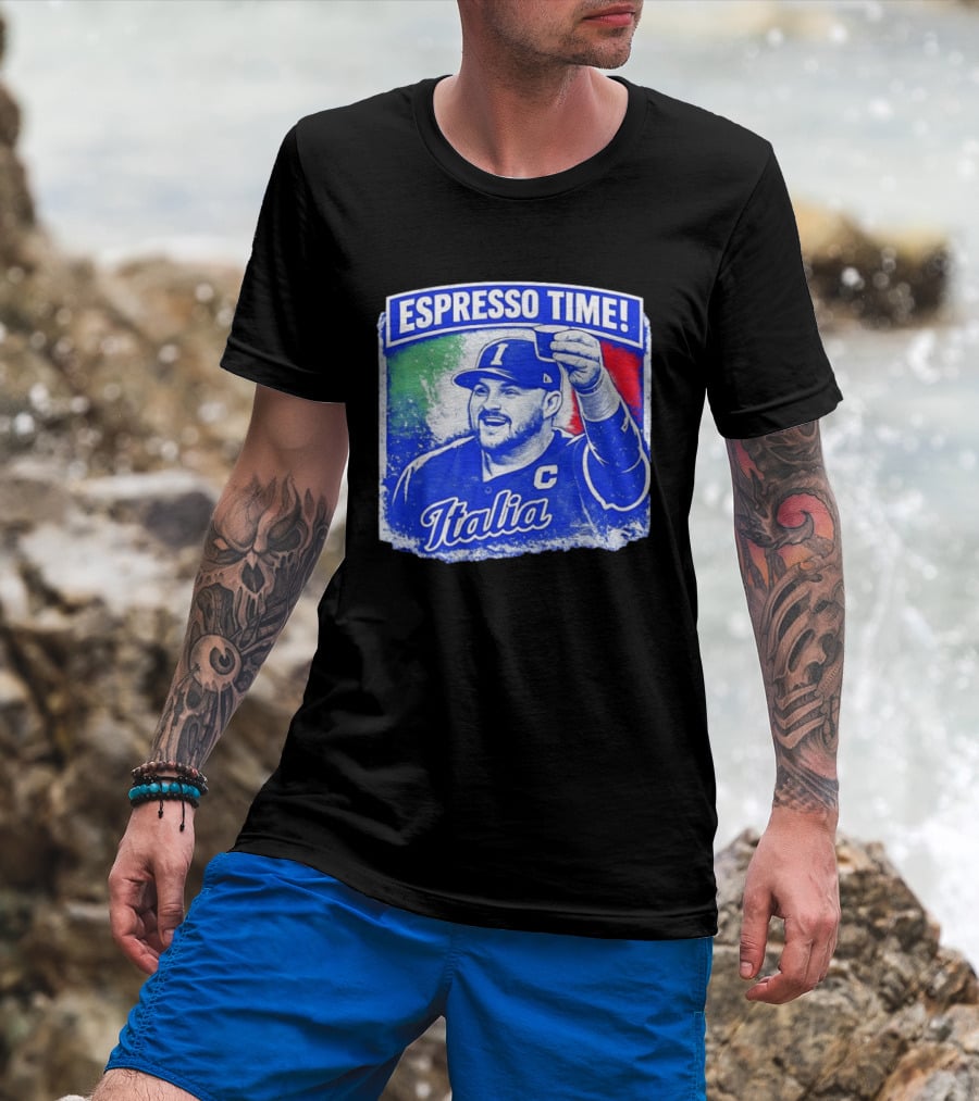 Espresso Time Italia Italy Baseball Celebration T-Shirt