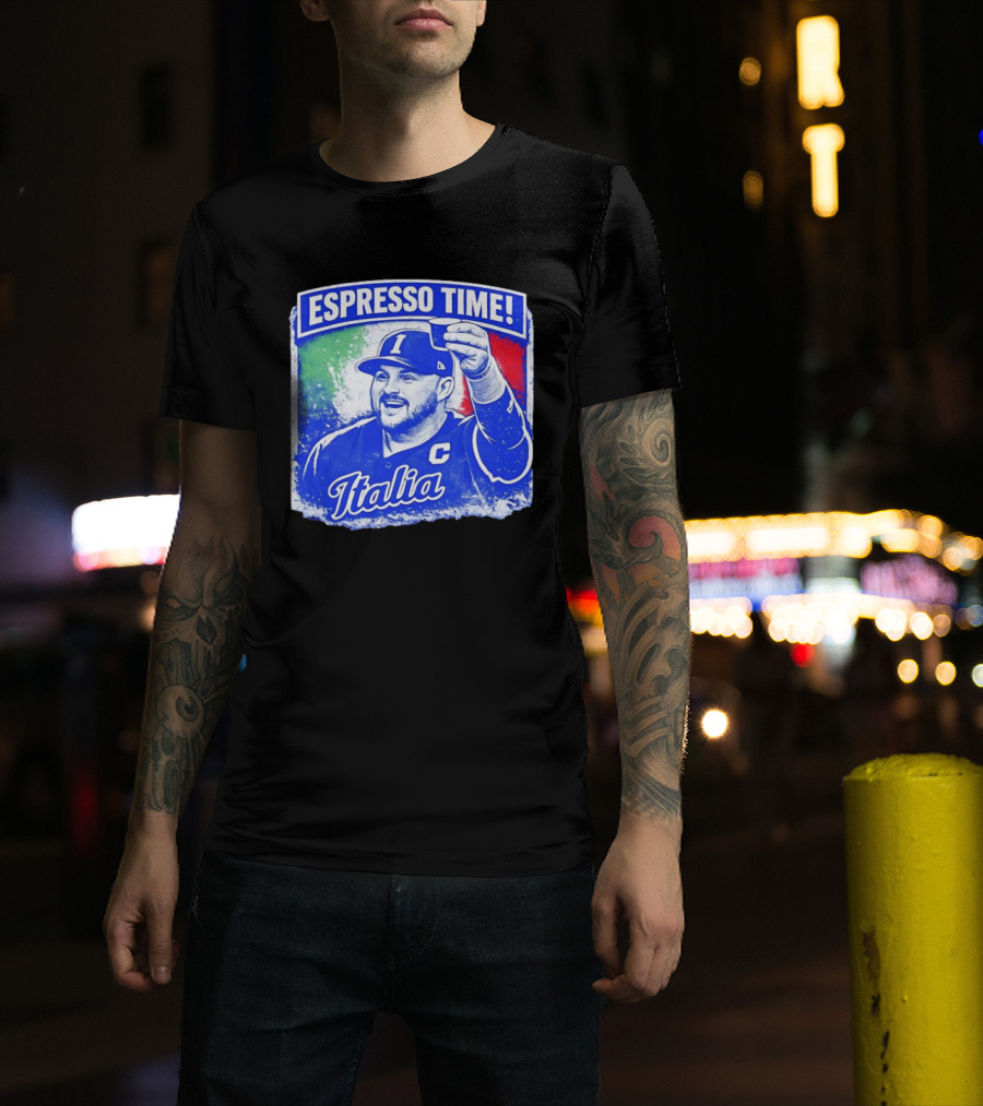 Espresso Time Italia Italy Baseball Celebration T-Shirt