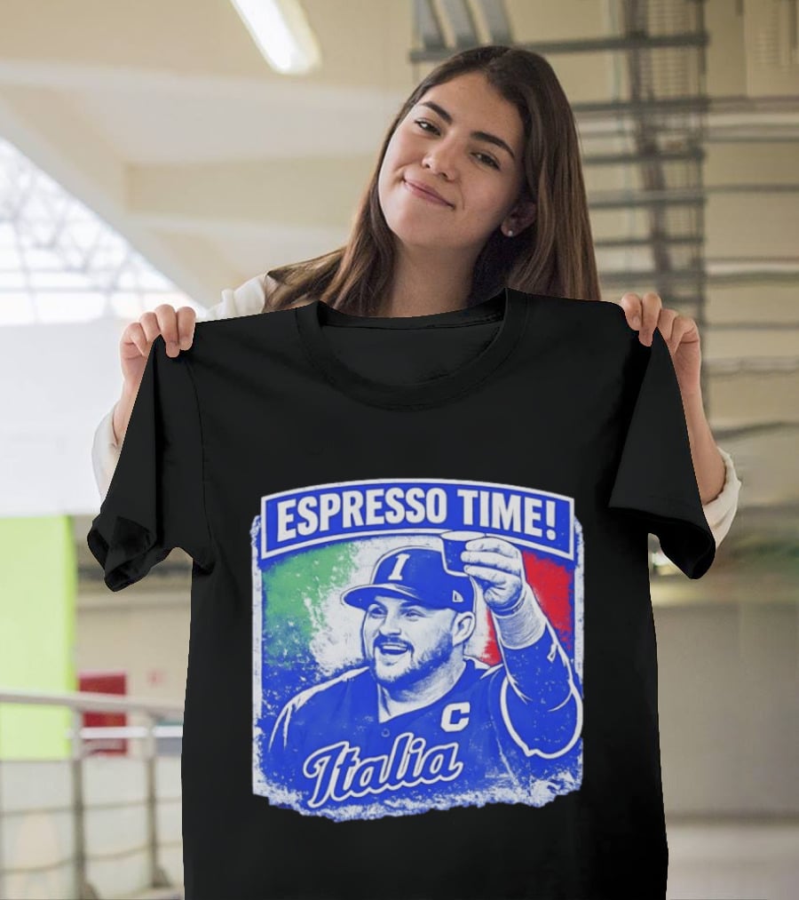 Espresso Time Italia Italy Baseball Celebration T-Shirt
