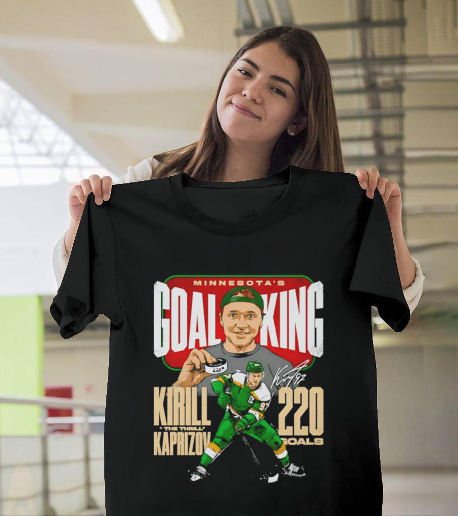 Minnesota's Goal King Kirill Kaprizov 220 Goals T-Shirt