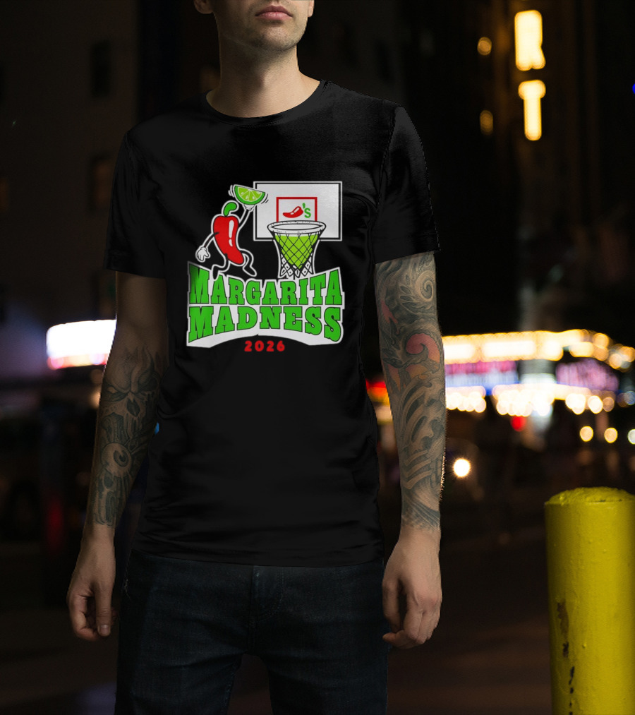 Chili's Margarita Madness 2026 Basketball Event With Lime And Chili Hoops T-Shirt