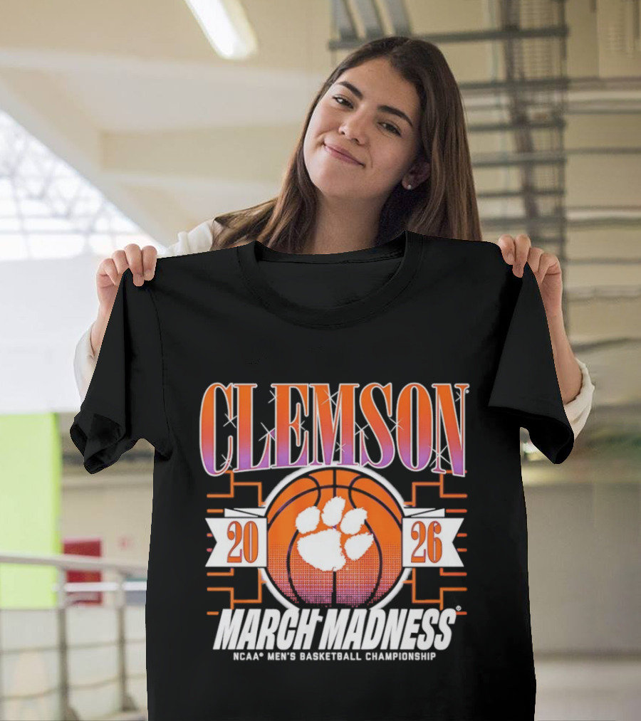 Clemson Tigers 2026 March Madness NCAA Men's Basketball Championship T-Shirt