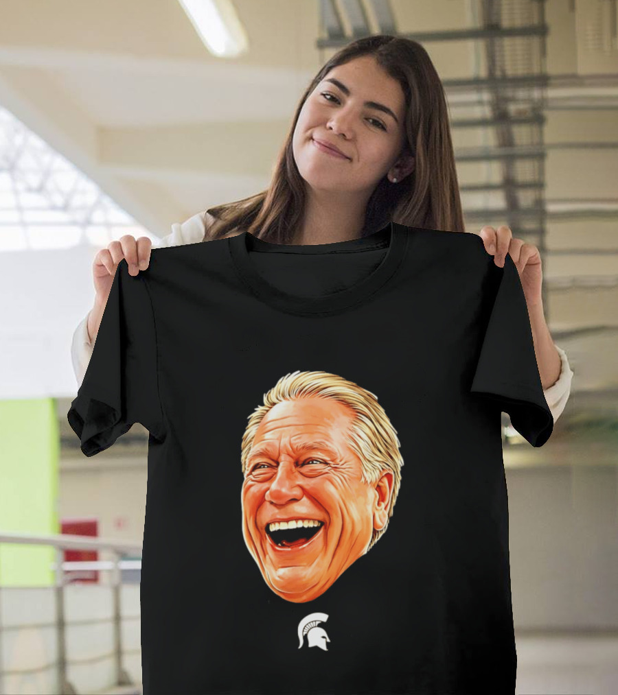 Michigan State Spartans Coach Tom Izzo Big Head T-Shirt