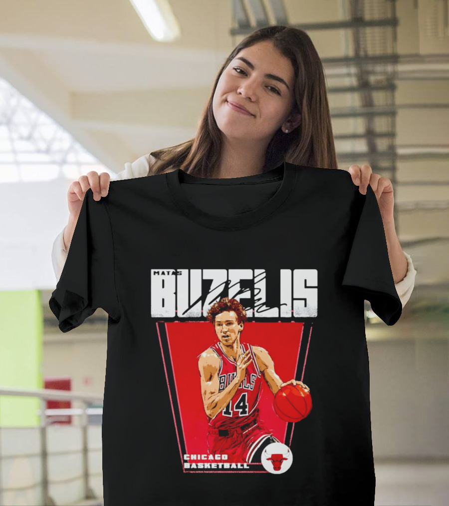 Matas Buzelis Chicago Basketball Bulls 14 T-Shirt