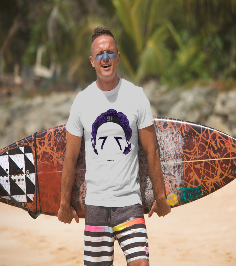 Original Trey Hendrickson 91 Baltimore Blank Face T-Shirt
