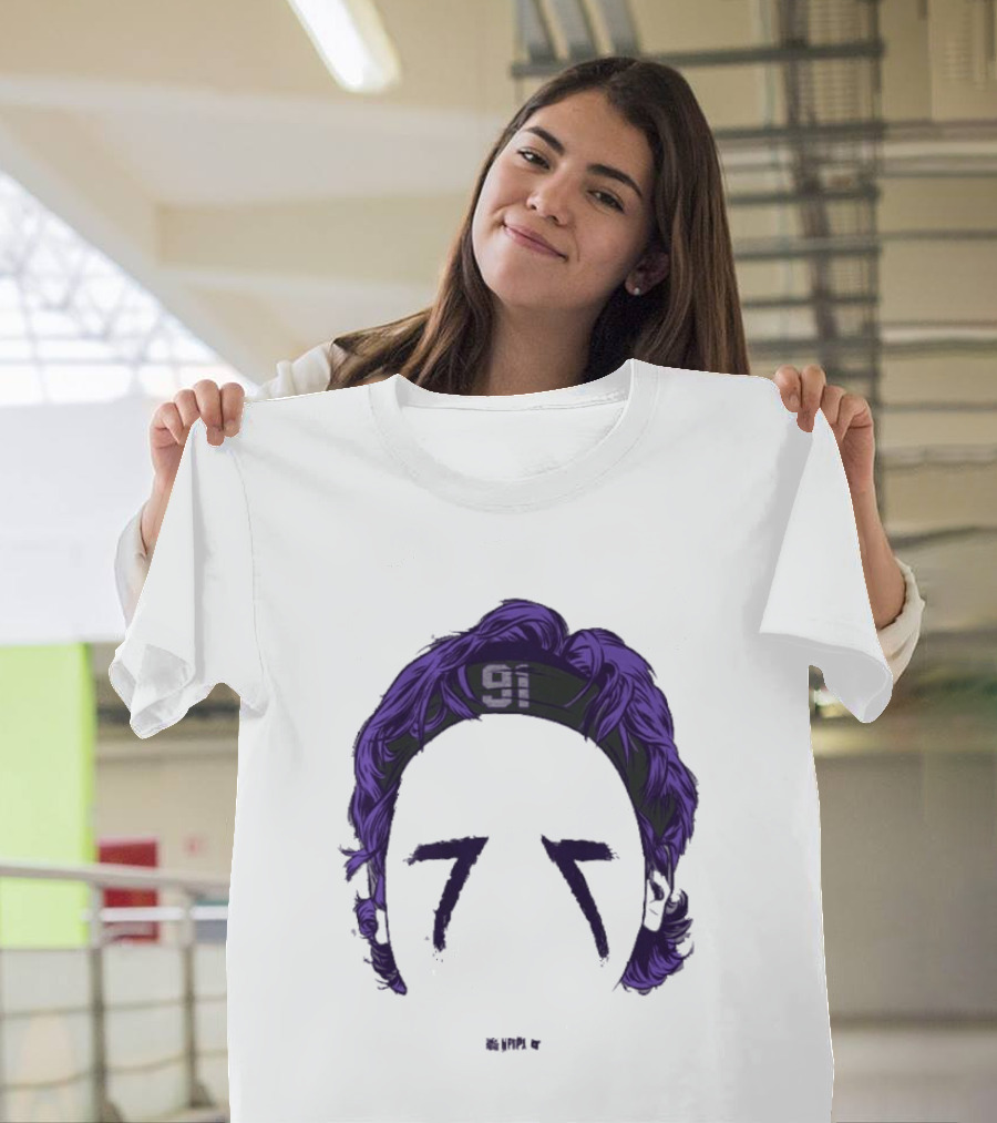 Original Trey Hendrickson 91 Baltimore Blank Face T-Shirt