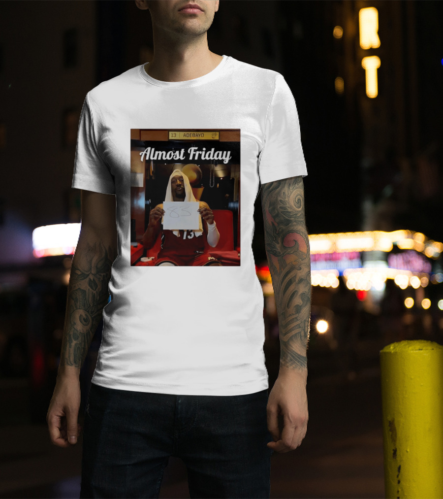 Almost Friday Bam Adebayo 83 Points Locker Room Moment T-Shirt