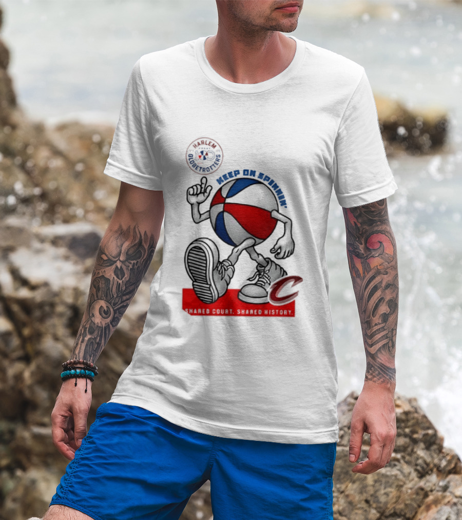 Cleveland Cavaliers Keep On Spennim Shared Court Shared History Basketball T-Shirt