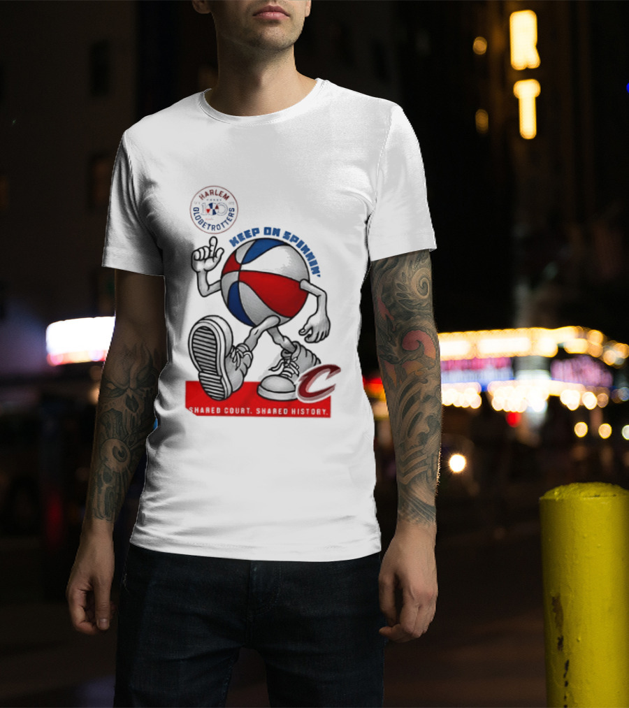Cleveland Cavaliers Keep On Spennim Shared Court Shared History Basketball T-Shirt