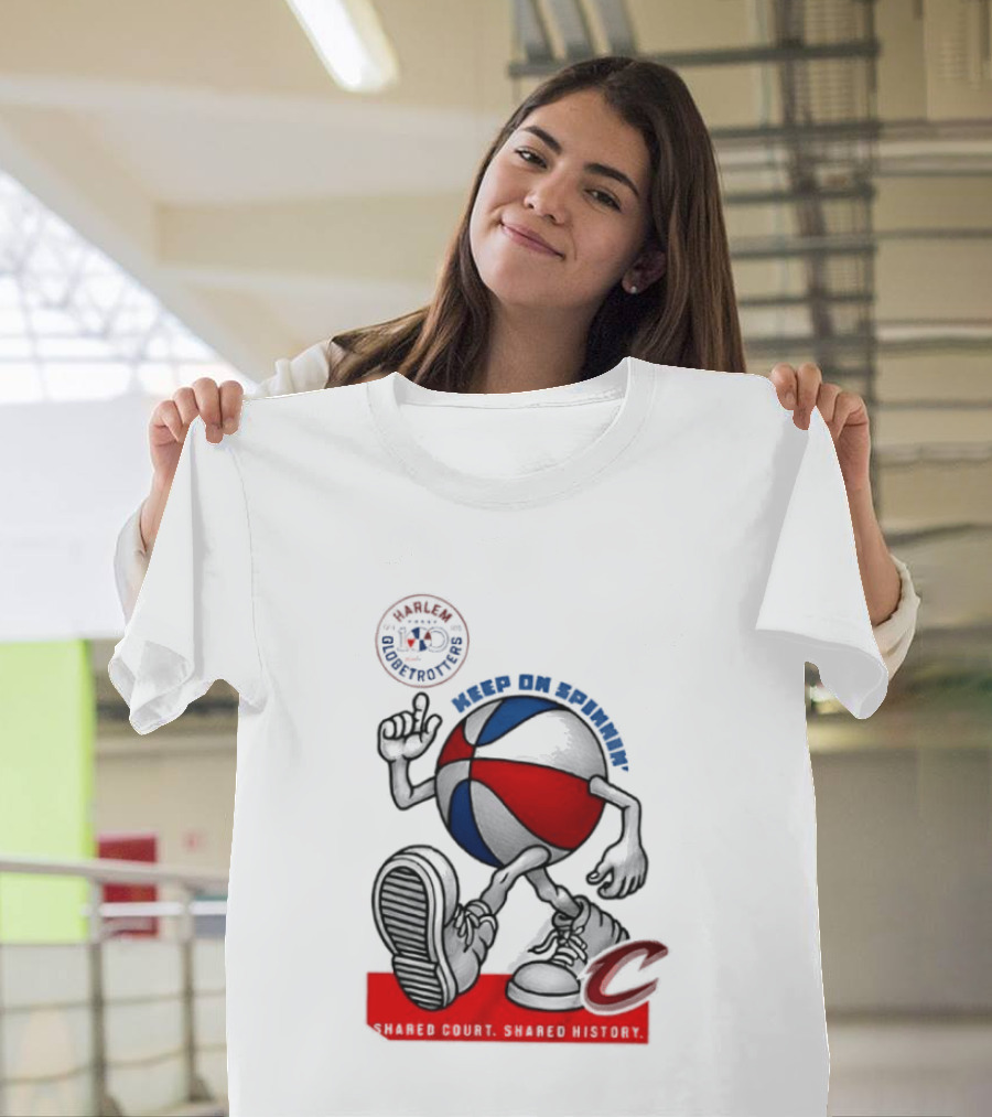 Cleveland Cavaliers Keep On Spennim Shared Court Shared History Basketball T-Shirt