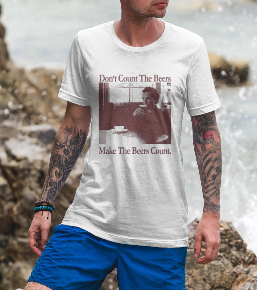 Don't Count The Beers Make The Beers Count Vintage Style Gentlemen T-Shirt