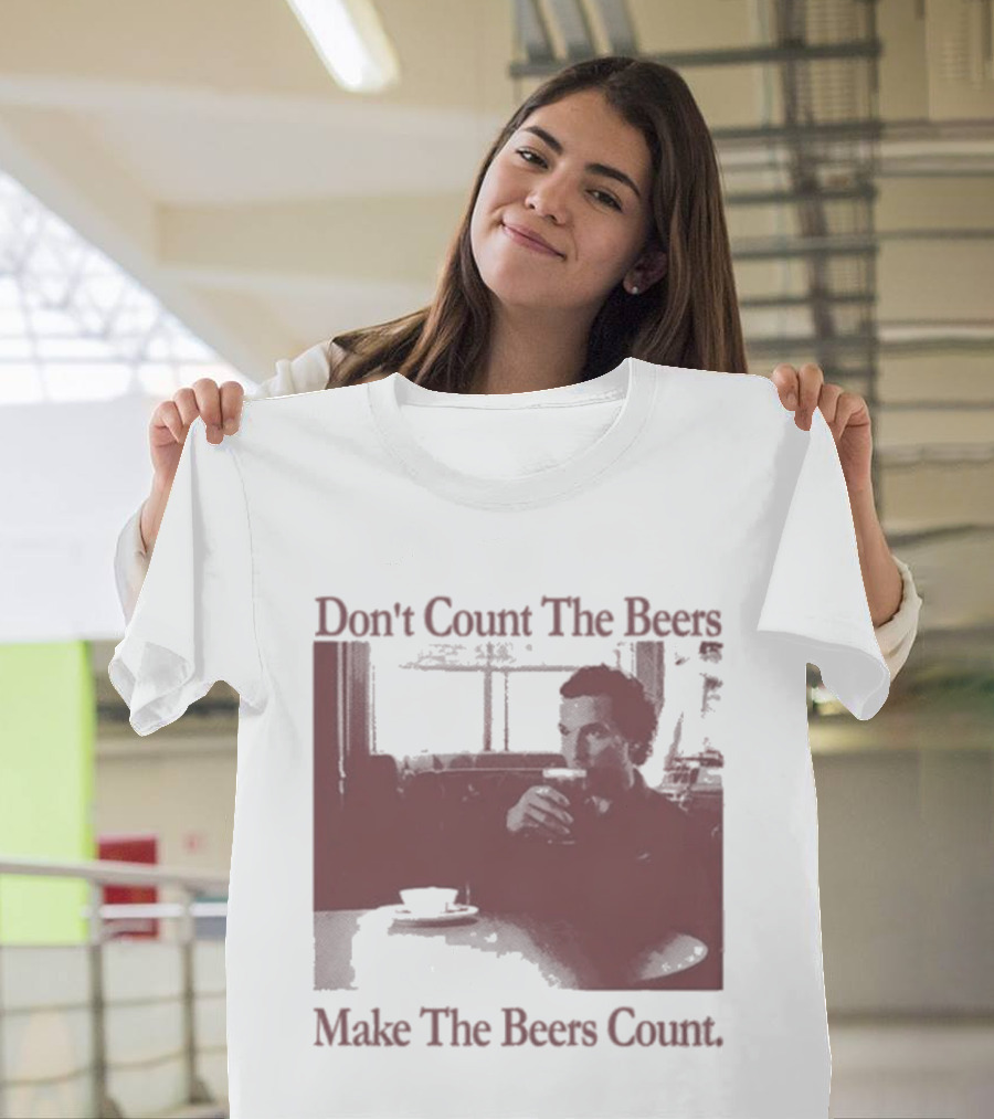 Don't Count The Beers Make The Beers Count Vintage Style Gentlemen T-Shirt