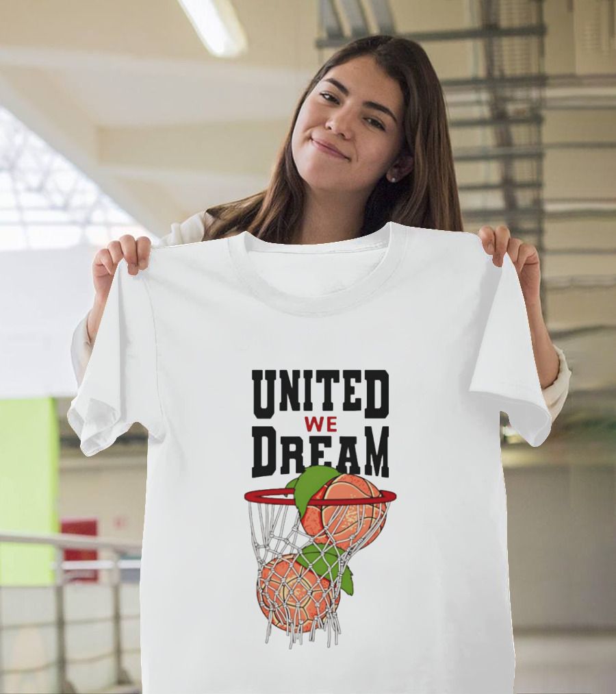 United We Dream Basketball Peach In Net 2026 T-Shirt