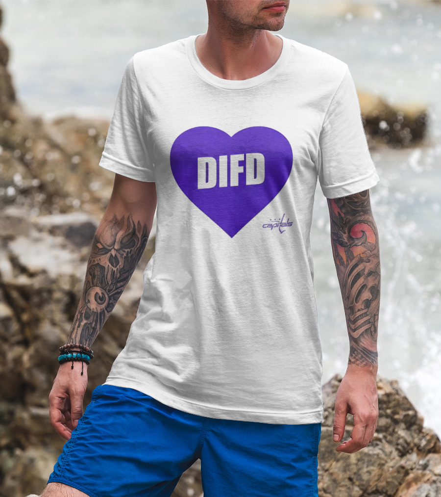 Washington Capitals DIFD Purple Heart T-Shirt