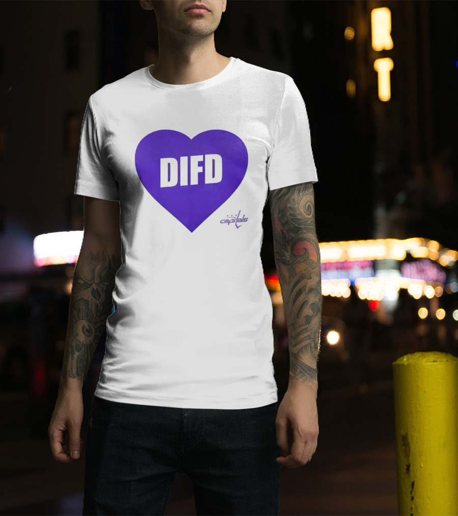Washington Capitals DIFD Purple Heart T-Shirt