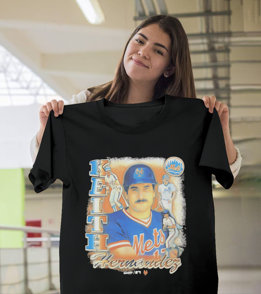 New York Mets Keith Hernandez 1986 Legendary Player Collage T-Shirt