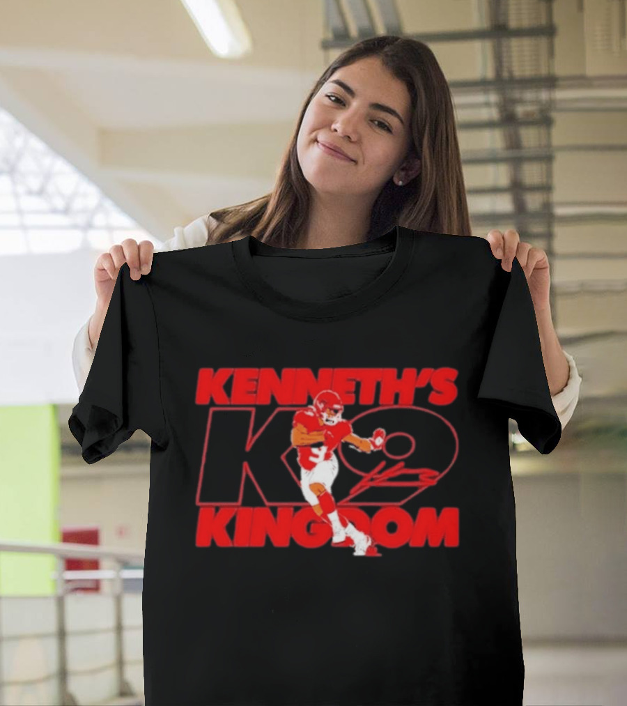 Kenneth's K9 Kingdom Kansas City Chiefs Football Player T-Shirt