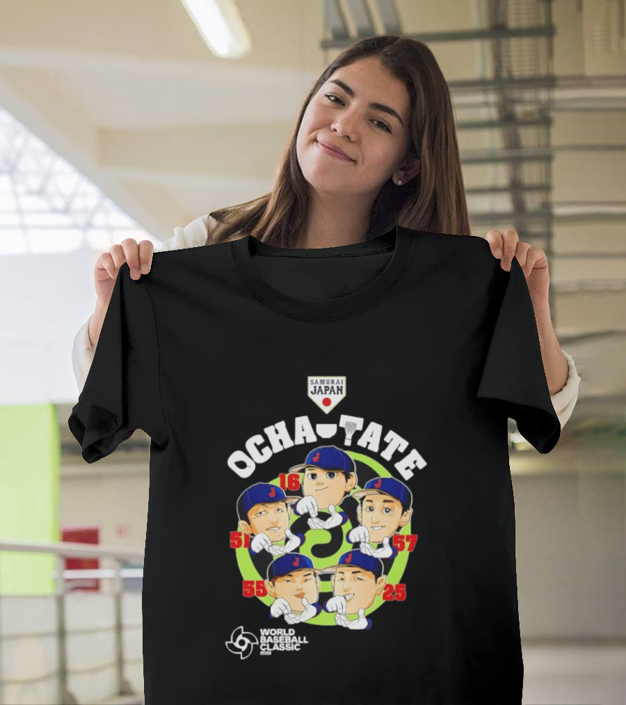 Ocha Tate Samurai Japan Shohei Ohtani Seiya Suzuki Koki Kitayama Kazuma Okamoto Munetaka Murakami World Baseball T-Shirt