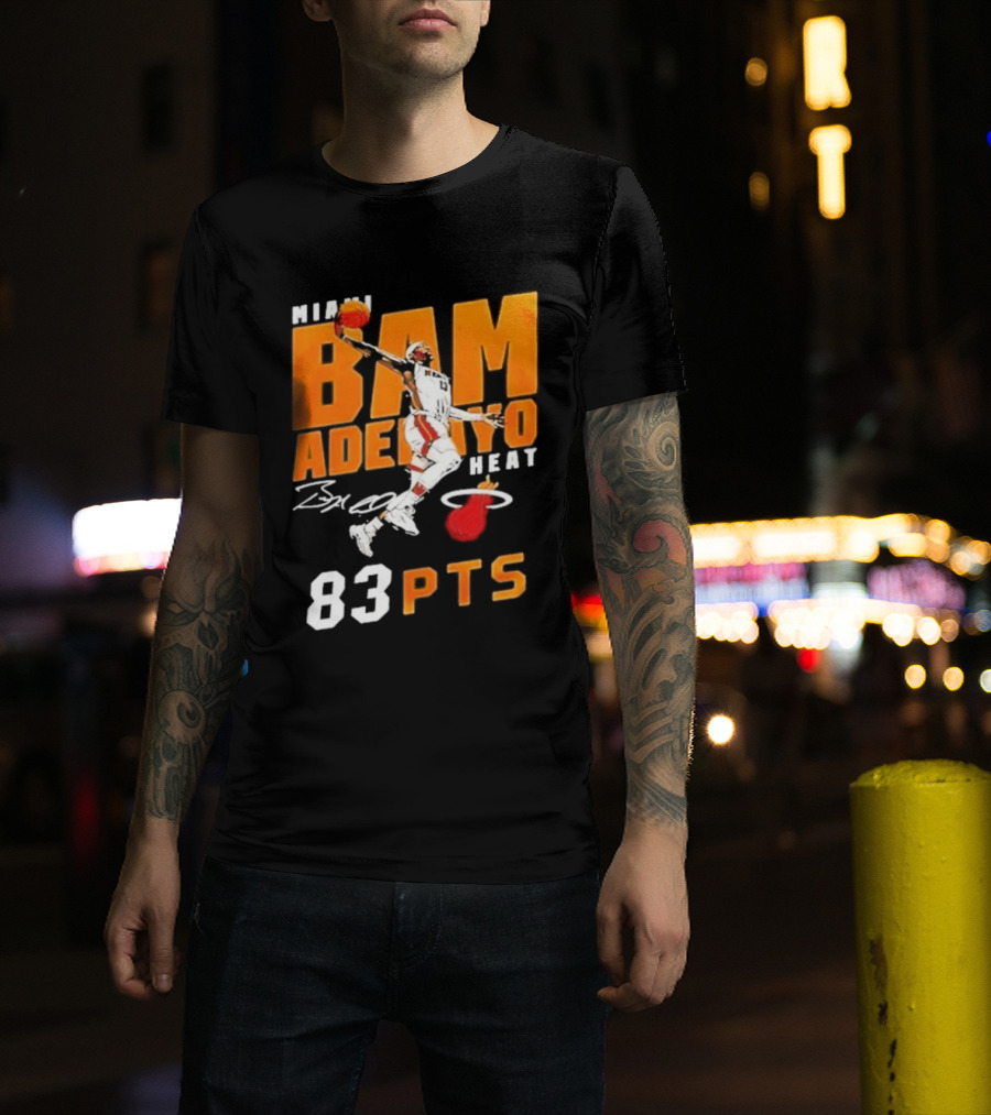 Miami Heat Bam Adebayo 83 Points Celebration T-Shirt