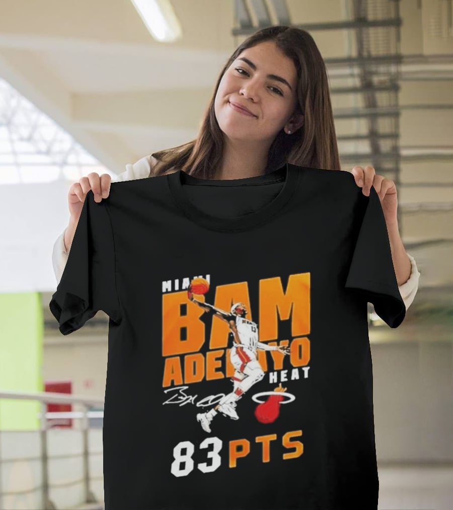 Miami Heat Bam Adebayo 83 Points Celebration T-Shirt