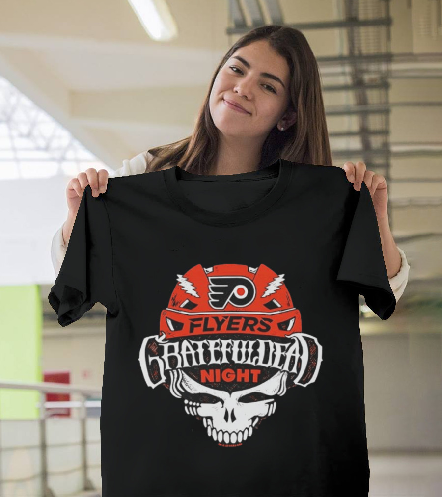 Philadelphia Flyers Grateful Dead Night NHL Collaboration T-Shirt