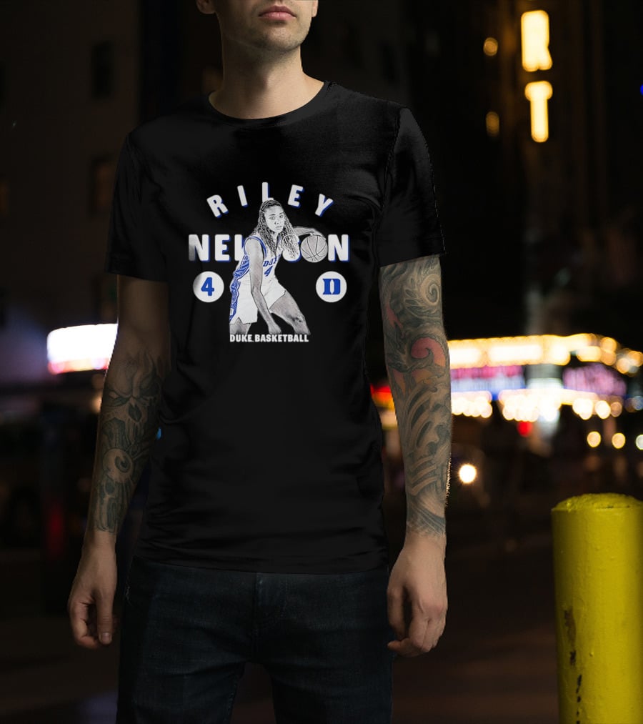 Riley Nelson 4 Duke Basketball Blue Devils NCAA 2026 T-Shirt