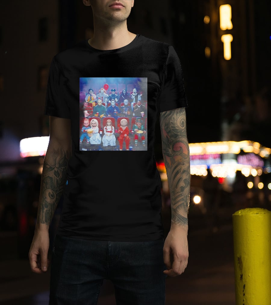 Scary Movie 6 Gathering Horror Characters Ing Together T-Shirt