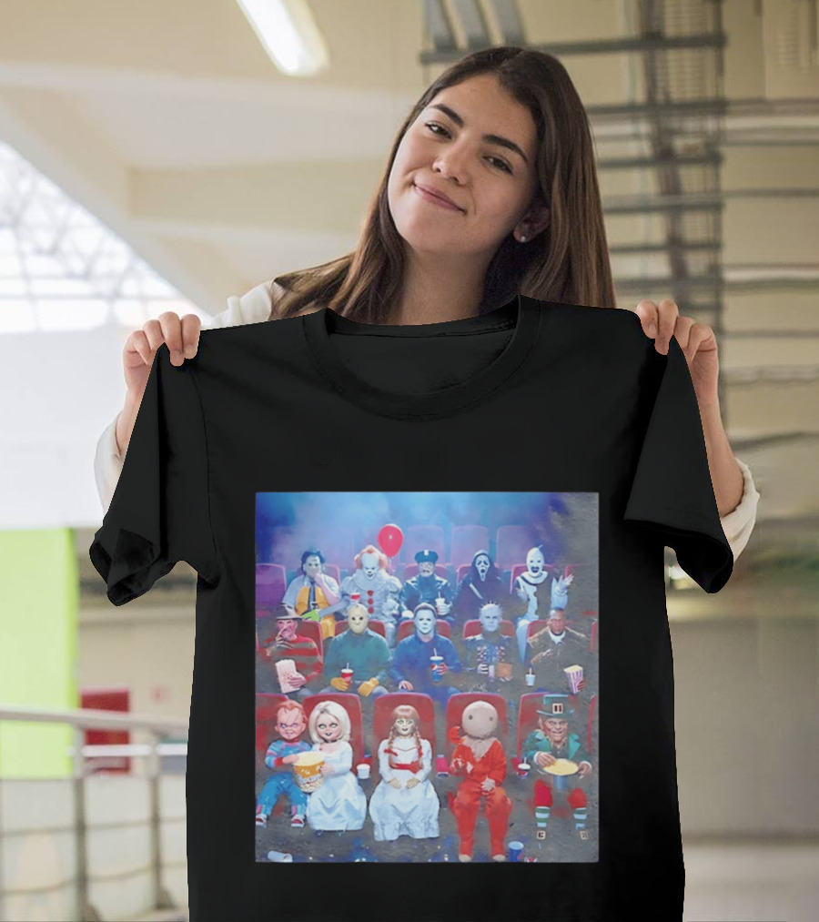 Scary Movie 6 Gathering Horror Characters Ing Together T-Shirt