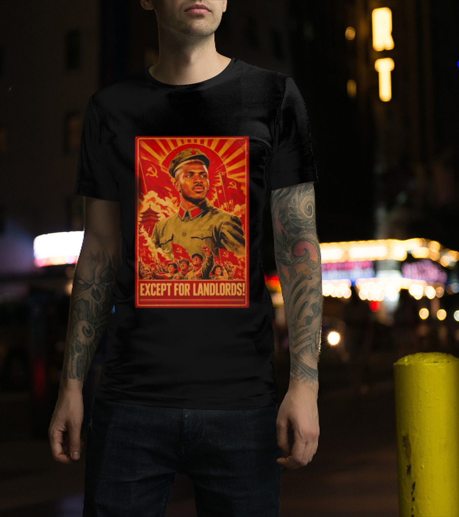 Victor Osimhen Propaganda Style Except For Landlords T-Shirt