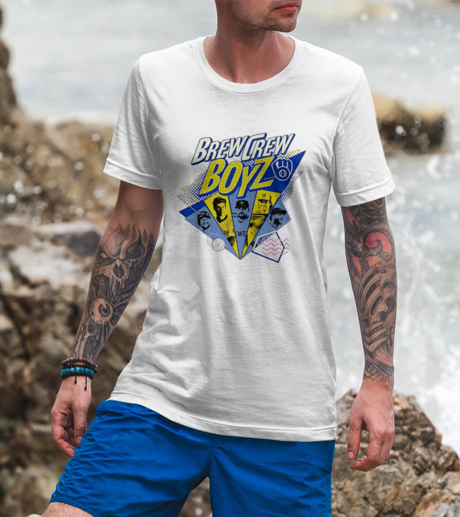 Brew Crew Boyz 2026 Brewers Night Baseball Icons Celebration T-Shirt